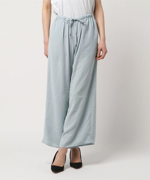 AMERICAN HOLIC（アメリカンホリック）の「・ドロストとろみワイドパンツ2（その他パンツ・レディース・グレイッシュベージュ/ネイビー/サックスブルー/ベージュ/ブラック/その他1/ドット/グレー系その他・L/M）」の2枚目の写真