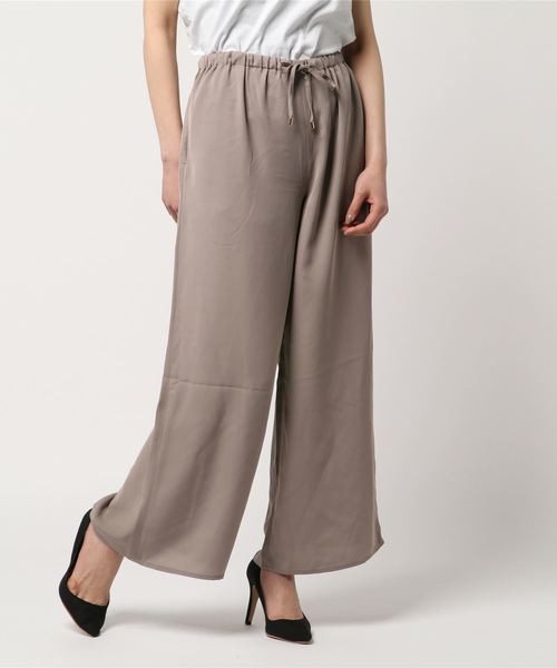 AMERICAN HOLIC（アメリカンホリック）の「・ドロストとろみワイドパンツ2（その他パンツ・レディース・グレイッシュベージュ/ネイビー/サックスブルー/ベージュ/ブラック/その他1/ドット/グレー系その他・L/M）」の5枚目の写真