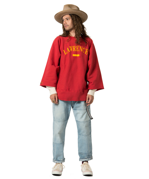 glamb(グラム)の「Richard big sweat / リチャードビッグスウェット(スウェット・メンズ・グレー/ホワイト/レッド/ブラック・1/3/4/2/0)」の10枚目の写真