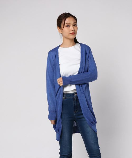 AMERICAN HOLIC（アメリカンホリック）の「・麻混トッパーカーディガン（カーディガン/ボレロ・レディース・ブラウン/ベージュ/マスタード/レッド/ブルー/ネイビー/チャコールグレー・FREE）」の5枚目の写真