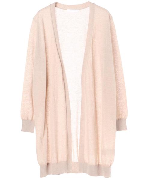 AMERICAN HOLIC（アメリカンホリック）の「・麻混トッパーカーディガン（カーディガン/ボレロ・レディース・ブラウン/ベージュ/マスタード/レッド/ブルー/ネイビー/チャコールグレー・FREE）」の19枚目の写真