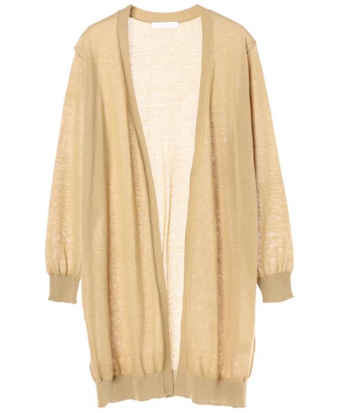 AMERICAN HOLIC（アメリカンホリック）の「・麻混トッパーカーディガン（カーディガン/ボレロ・レディース・ブラウン/ベージュ/マスタード/レッド/ブルー/ネイビー/チャコールグレー・FREE）」の17枚目の写真