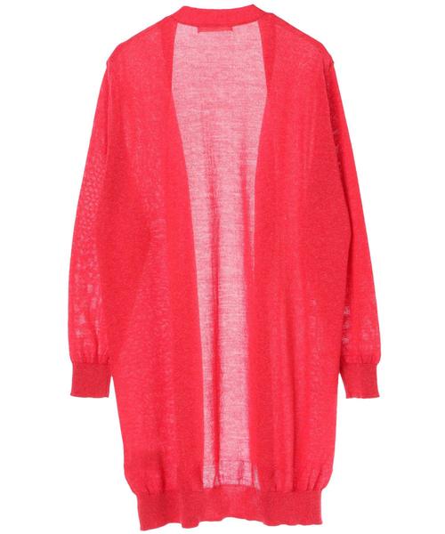 AMERICAN HOLIC（アメリカンホリック）の「・麻混トッパーカーディガン（カーディガン/ボレロ・レディース・ブラウン/ベージュ/マスタード/レッド/ブルー/ネイビー/チャコールグレー・FREE）」の11枚目の写真