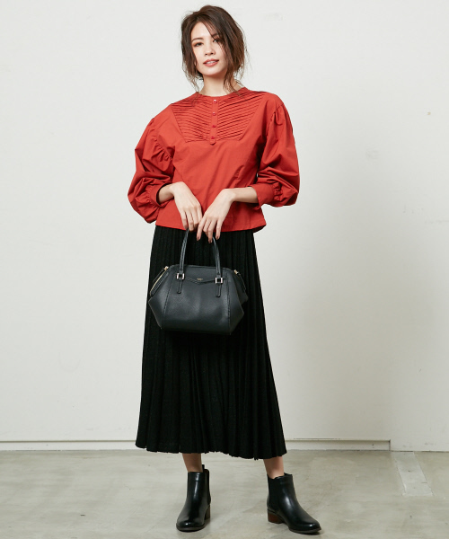 PICHE ABAHOUSE(ピシェ アバハウス)の「【WEB別注】サイドゴアブーツ(ブーツ・レディース・ブラック/ダークブラウン・S/M/L)」の7枚目の写真