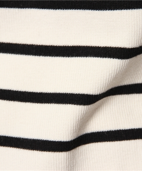 Chico（チコ）の「リブボーダーハイネックT（Tシャツ/カットソー・レディース・ホワイト/グリーン・FREE）」の10枚目の写真