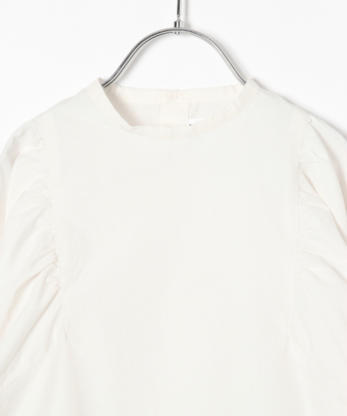 GLOBAL WORK（グローバルワーク）の「【キッズ】パワショルブラウス/823281（シャツ/ブラウス・キッズ・ホワイト/ブラック・SMALL/MEDIUM/LARGE/X-LARGE/XX-LARGE）」の5枚目の写真