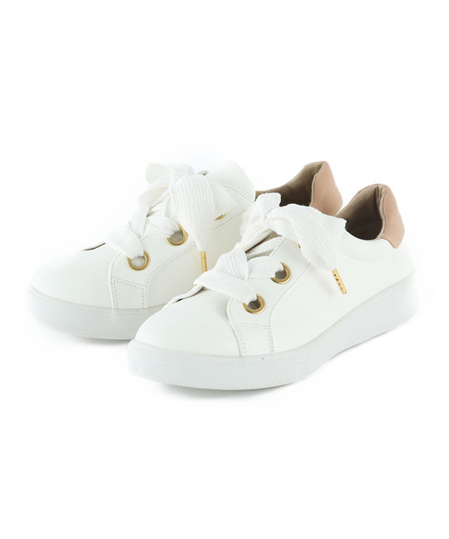 VIVIAN（ヴィヴィアン）の「紐が選べるリボンローテクスニーカー（スニーカー・レディース・ブラック×グレー/シルバー系その他5/その他30/ブラック/ホワイト/レッド系その他2・S/M/L/LL）」の7枚目の写真