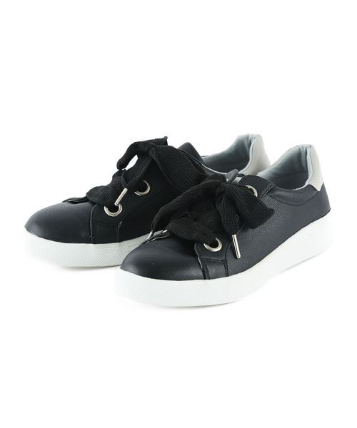 VIVIAN（ヴィヴィアン）の「紐が選べるリボンローテクスニーカー（スニーカー・レディース・ブラック×グレー/シルバー系その他5/その他30/ブラック/ホワイト/レッド系その他2・S/M/L/LL）」の8枚目の写真