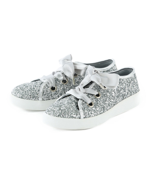 VIVIAN（ヴィヴィアン）の「紐が選べるリボンローテクスニーカー（スニーカー・レディース・ブラック×グレー/シルバー系その他5/その他30/ブラック/ホワイト/レッド系その他2・S/M/L/LL）」の11枚目の写真