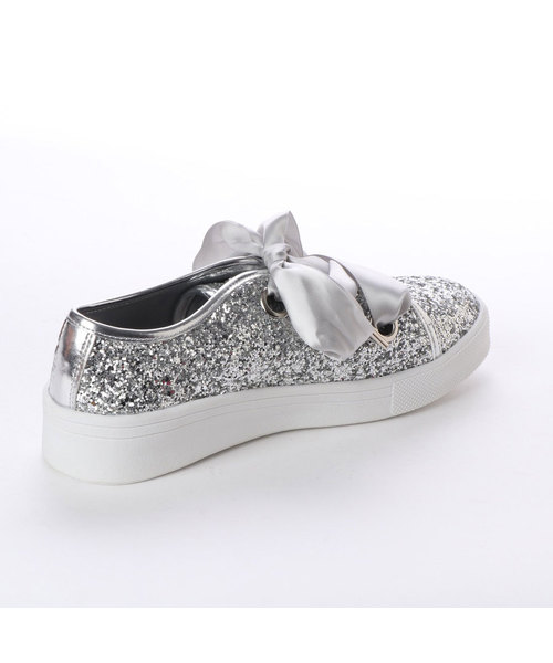 VIVIAN（ヴィヴィアン）の「紐が選べるリボンローテクスニーカー（スニーカー・レディース・ブラック×グレー/シルバー系その他5/その他30/ブラック/ホワイト/レッド系その他2・S/M/L/LL）」の14枚目の写真