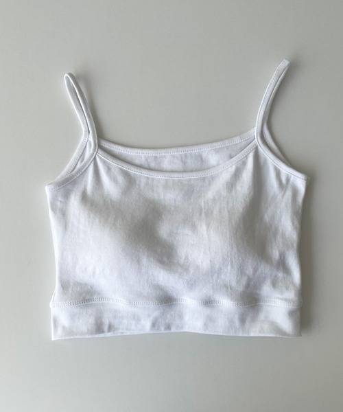 CANAL JEAN（キャナルジーン）の「El mar　パット付ショートキャミ（キャミソール・レディース・グレー/ホワイト/カーキ/ブラック・ONE SIZE）」の11枚目の写真