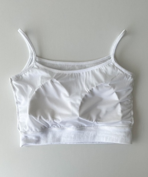 CANAL JEAN（キャナルジーン）の「El mar　パット付ショートキャミ（キャミソール・レディース・グレー/ホワイト/カーキ/ブラック・ONE SIZE）」の13枚目の写真
