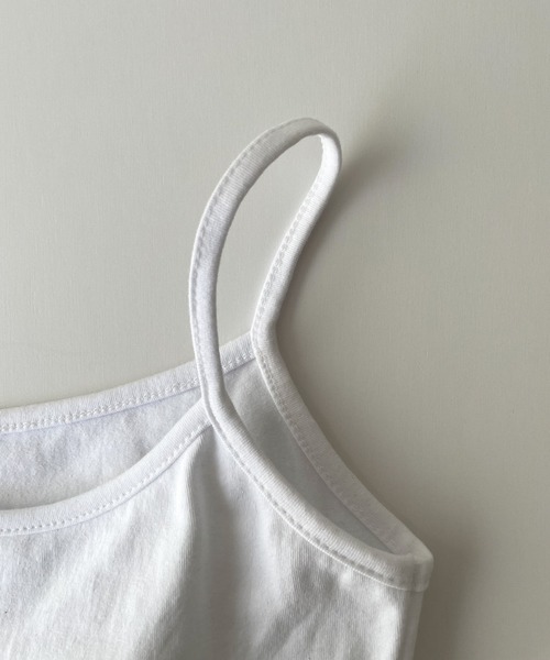CANAL JEAN（キャナルジーン）の「El mar　パット付ショートキャミ（キャミソール・レディース・グレー/ホワイト/カーキ/ブラック・ONE SIZE）」の14枚目の写真