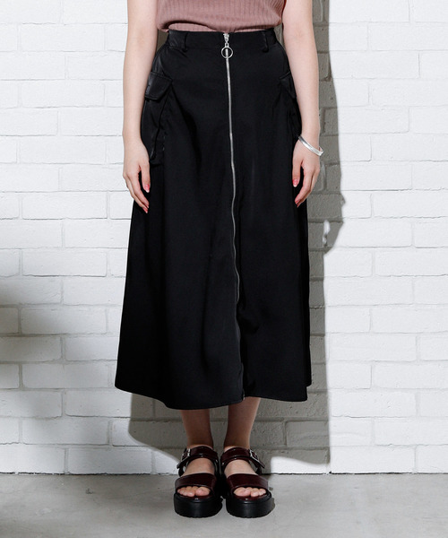 WEGO（ウィゴー）の「DISPARK/BIGポケットボリュームスカート（スカート・レディース・ブラック/ベージュ/オレンジ・FREE）」の5枚目の写真