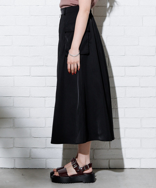 WEGO（ウィゴー）の「DISPARK/BIGポケットボリュームスカート（スカート・レディース・ブラック/ベージュ/オレンジ・FREE）」の11枚目の写真