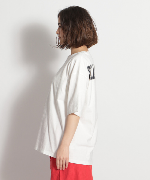 niko and...（ニコアンド）の「バックロゴワイドTシャツ（Tシャツ/カットソー・レディース・ブラック/ベージュ/オフホワイト・LARGE/MEDIUM）」の15枚目の写真