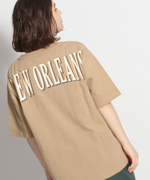 niko and...（ニコアンド）の「バックロゴワイドTシャツ（Tシャツ/カットソー・レディース・ブラック/ベージュ/オフホワイト・LARGE/MEDIUM）」の20枚目の写真