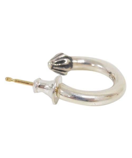 最安値 Chrome Hearts フープ シリコンピアス ホワイト 片耳