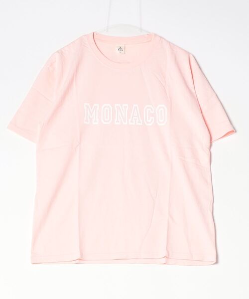 PARKS TOKYO SELECT（パークストウキョウセレクト）の「【BS】天竺 ストーンウォッシュ加工 プリント 半袖カットソー（Tシャツ/カットソー・メンズ・ホワイト/ブラック/サックスブルー/ライトピンク・LARGE/MEDIUM）」の4枚目の写真