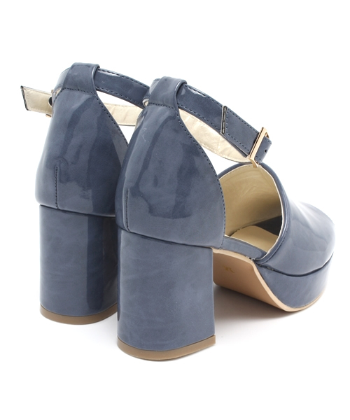 WHO'S WHO gallery（フーズフーギャラリー）の「エナメルサンダル（サンダル・レディース・ダークブラウン/ブルー・MEDIUM/SMALL/LARGE）」の9枚目の写真