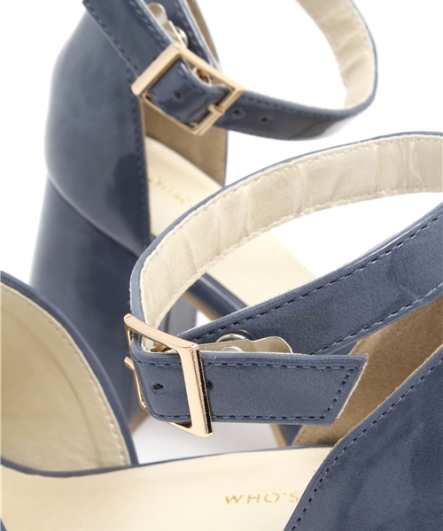 WHO'S WHO gallery（フーズフーギャラリー）の「エナメルサンダル（サンダル・レディース・ダークブラウン/ブルー・MEDIUM/SMALL/LARGE）」の4枚目の写真
