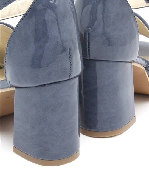 WHO'S WHO gallery（フーズフーギャラリー）の「エナメルサンダル（サンダル・レディース・ダークブラウン/ブルー・MEDIUM/SMALL/LARGE）」の5枚目の写真