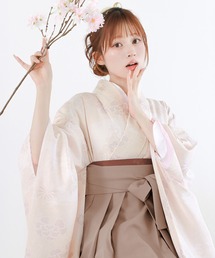 KYOETSU（キョウエツ）の「レディース 華やかAB 4点セット( 着物 + 袴 + 襦袢 + 袴下帯 )（着物）」