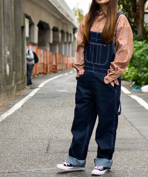 JOHN'S CLOSET(ジョンズクローゼット)の「【3】ワークデニムオーバーオール(サロペット/オーバーオール・メンズ・ワンウォッシュ/ダークインディゴブルー/その他・X-SMALL/LARGE/MEDIUM/SMALL/X-LARGE)」の4枚目の写真