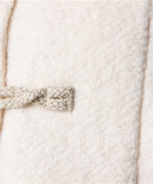 Heather（ヘザー）の「BIGフードダッフルコート 547128（ダッフルコート・レディース・ホワイト×ブラック/ベージュ系その他/アイボリー・SMALL/MEDIUM）」の15枚目の写真