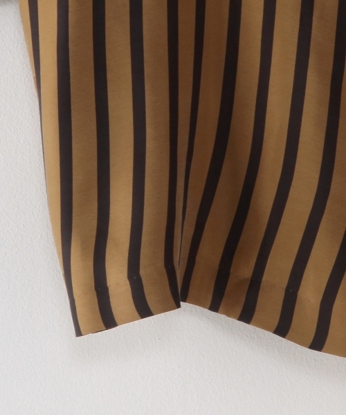 BEAUTY&YOUTH UNITED ARROWS(ビューティーアンドユースユナイテッドアローズ)の「<steven alan>CUPRA STRIPE WIDE SHIRT/シャツ(シャツ/ブラウス・レディース・ブラウン/ワインレッド・MEDIUM/SMALL)」の6枚目の写真