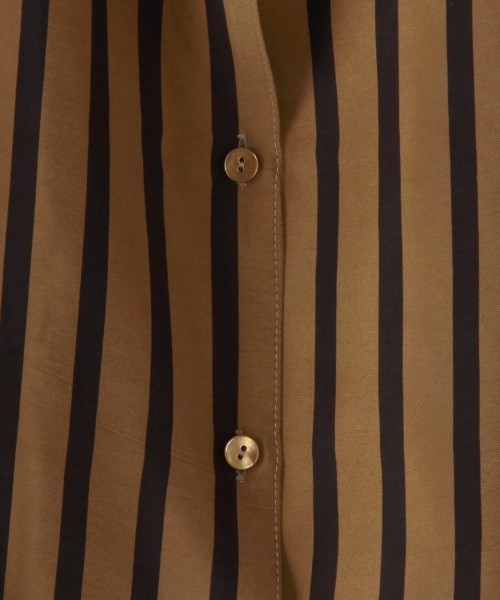 BEAUTY&YOUTH UNITED ARROWS(ビューティーアンドユースユナイテッドアローズ)の「<steven alan>CUPRA STRIPE WIDE SHIRT/シャツ(シャツ/ブラウス・レディース・ブラウン/ワインレッド・MEDIUM/SMALL)」の7枚目の写真