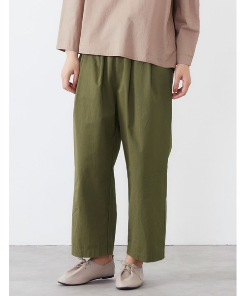 POU DOU DOU(プードゥドゥ)の「プラバックルベルトタックパンツ(その他パンツ・レディース・キナリ/イエロー/カーキ/インディゴブルー・3)」の6枚目の写真