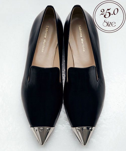 ODETTE E ODILE(オデットエオディール)の「サブリナ マルトーネ/S/M ポインテッドキャップSLP【L】(ドレスシューズ・レディース・ブラック・35h/38h/36h/37h)」の1枚目の写真