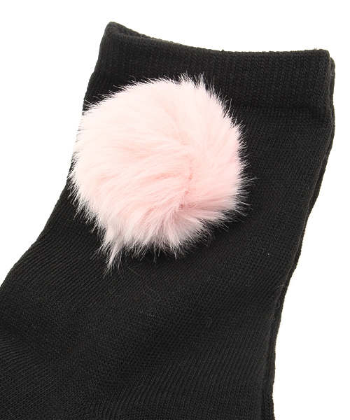 WEGO（ウィゴー）の「WEGO/ポンポン付きソックス（ソックス/靴下・レディース・サックスブルー/パープル/ピンク/ホワイト・FREE）」の7枚目の写真