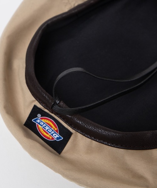 Dickies（ディッキーズ）の「WEGO/Dickies パイピングベレー帽（ハンチング/ベレー帽・レディース・ブラック/ベージュ・FREE）」の3枚目の写真