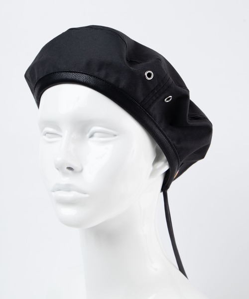 Dickies（ディッキーズ）の「WEGO/Dickies パイピングベレー帽（ハンチング/ベレー帽・レディース・ブラック/ベージュ・FREE）」の9枚目の写真