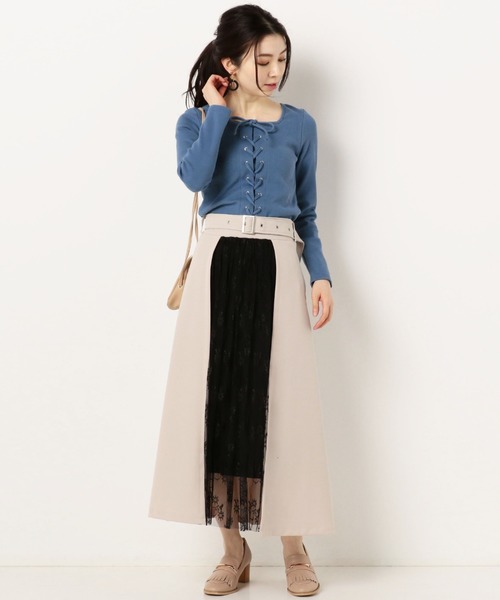 archives（アルシーヴ）の「RIB2WAYレースアッププルオーバー（Tシャツ/カットソー・レディース・ブルー/グリーン/オフホワイト/ブラック・MEDIUM）」の22枚目の写真