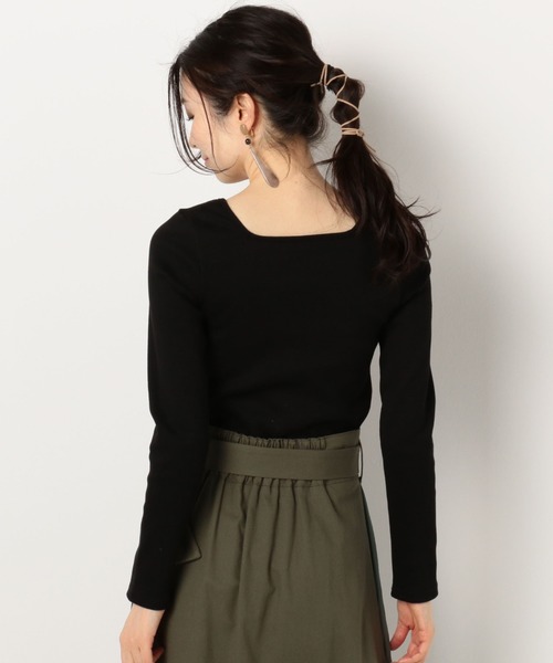 archives（アルシーヴ）の「RIB2WAYレースアッププルオーバー（Tシャツ/カットソー・レディース・ブルー/グリーン/オフホワイト/ブラック・MEDIUM）」の13枚目の写真