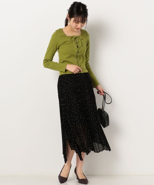 archives（アルシーヴ）の「RIB2WAYレースアッププルオーバー（Tシャツ/カットソー・レディース・ブルー/グリーン/オフホワイト/ブラック・MEDIUM）」の20枚目の写真