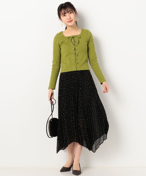 archives（アルシーヴ）の「RIB2WAYレースアッププルオーバー（Tシャツ/カットソー・レディース・ブルー/グリーン/オフホワイト/ブラック・MEDIUM）」の19枚目の写真