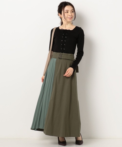 archives（アルシーヴ）の「RIB2WAYレースアッププルオーバー（Tシャツ/カットソー・レディース・ブルー/グリーン/オフホワイト/ブラック・MEDIUM）」の15枚目の写真