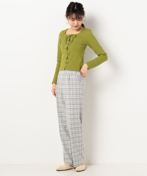 archives（アルシーヴ）の「RIB2WAYレースアッププルオーバー（Tシャツ/カットソー・レディース・ブルー/グリーン/オフホワイト/ブラック・MEDIUM）」の18枚目の写真