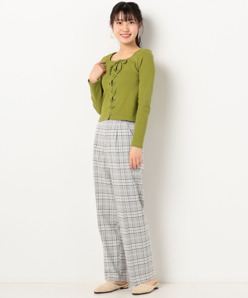 archives（アルシーヴ）の「RIB2WAYレースアッププルオーバー（Tシャツ/カットソー・レディース・ブルー/グリーン/オフホワイト/ブラック・MEDIUM）」の17枚目の写真