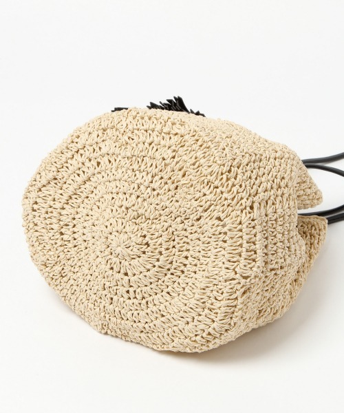 GLOBAL WORK（グローバルワーク）の「ペーパー巾着ショルダ/876389（ショルダーバッグ・レディース・オフホワイト/グレー/ベージュ・ONE SIZE）」の18枚目の写真