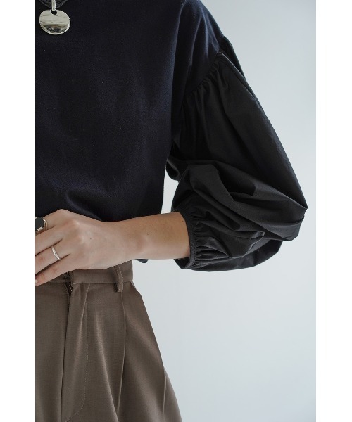 CLANE クラネ COMBINATION PUFF TOPS R133 CLANE（クラネ）の「COMBINATION PUFF TOPS（Tシャツ/カットソー