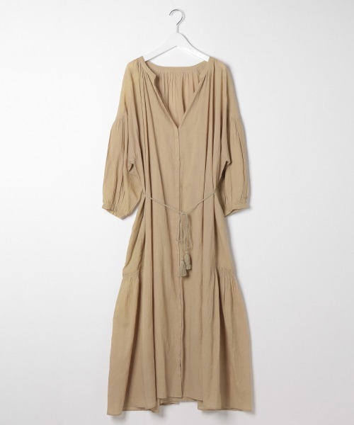 BAYFLOW（ベイフロー）の「ボイルハオリワンピース（ワンピース・レディース・ベージュ/ブラウン/レッド・FREE）」の17枚目の写真