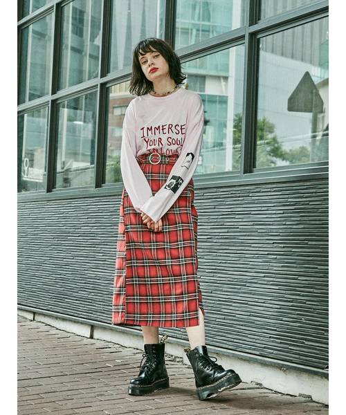 jouetie（ジュエティ）の「グランジロンT（Tシャツ/カットソー・レディース・ブラック/アイボリー/ピンク・MEDIUM）」の9枚目の写真