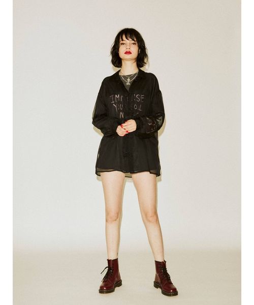 jouetie（ジュエティ）の「グランジロンT（Tシャツ/カットソー・レディース・ブラック/アイボリー/ピンク・MEDIUM）」の14枚目の写真