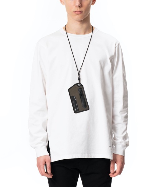 ATTACHMENT(アタッチメント)の「ソロテックスメモリータスラン ネックコインケース(コインケース・メンズ・ライトグレー/カーキ/ブラック・FREE)」の4枚目の写真