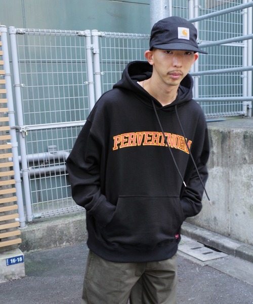 WHO'S WHO gallery（フーズフーギャラリー）の「【KOOKY'N/クーキー】カレッジ刺繍フーディー（パーカー・メンズ・ホワイト/ブラック/グリーン/ネイビー・FREE）」の19枚目の写真